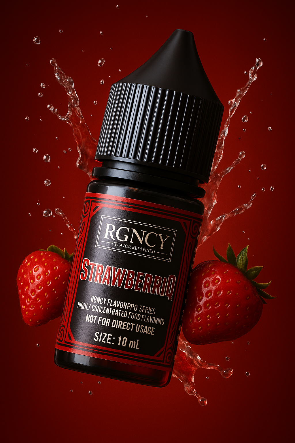 StrawberriQ Erdbeer-Aroma mit Erdbeeren Zutat Glasuren Desserts